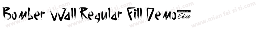 Bomber Wall Regular Fill Demo字体转换
